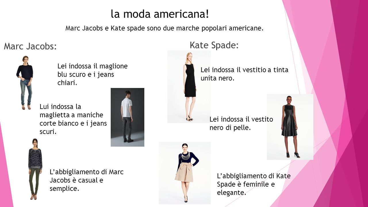 Marche on sale americane vestiti